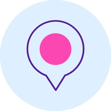 konum. Web simgesi basit illüstrasyon