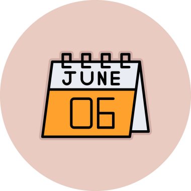 Takvim simgesi tasarımının vektör illüstrasyonu. ay tarihi