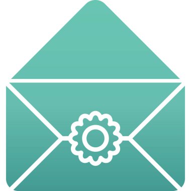 Zarf. Web simgesi basit illüstrasyon