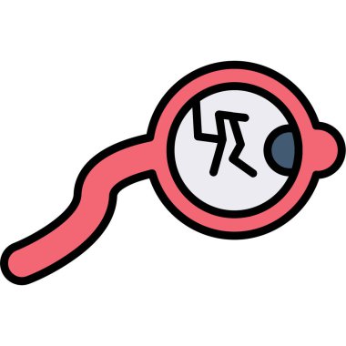 Kanser kanseri renk simgesi, vektör illüstrasyonu