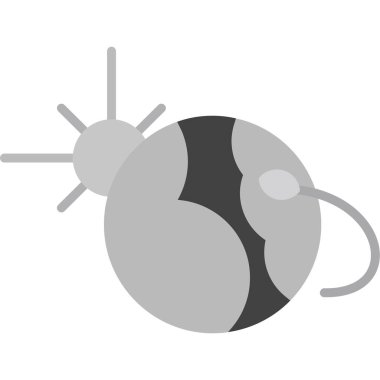 Gezegen ikonu. Web için güneş vektörü simgesinin düz çizimi