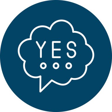 evet web etiket simgesi