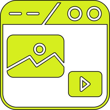 Modern bir simgenin vektör illüstrasyonu