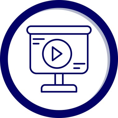 Çalma simgesinin vektör illüstrasyonu