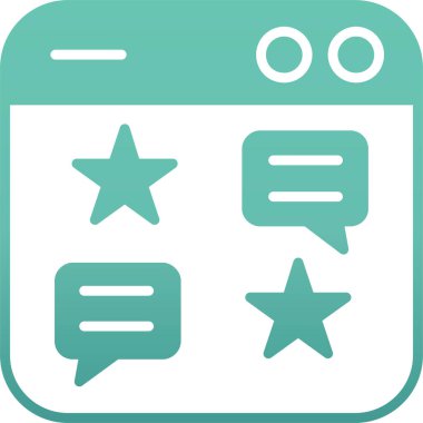 İleti Sohbeti simgesi, vektör illüstrasyonu