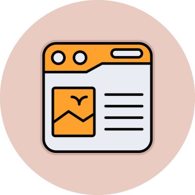 Web renk simgesi. Vektör çizim