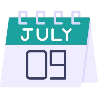 7 Temmuz - Takvim simgesi - Takvim simgesi tasarımı