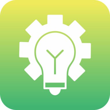 ampul fikir simgesi, vektör illüstrasyon