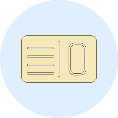 kart vektör simgesi modern basit vektör illüstrasyonu