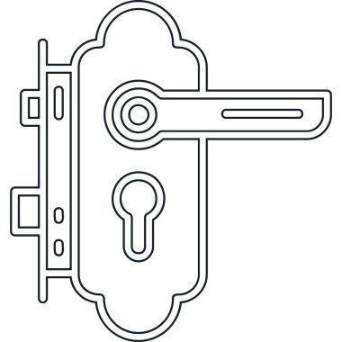 Anahtar simgesi vektör illüstrasyonu