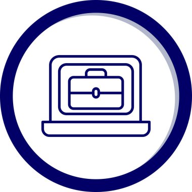 Bilgisayar. Web simgesi basit tasarım