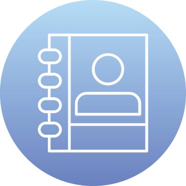 Kitap simgesinin vektör illüstrasyonu