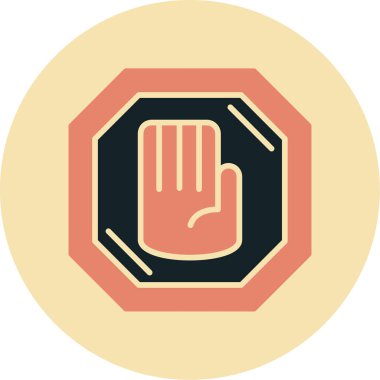 Tek bir simgenin vektör illüstrasyonu