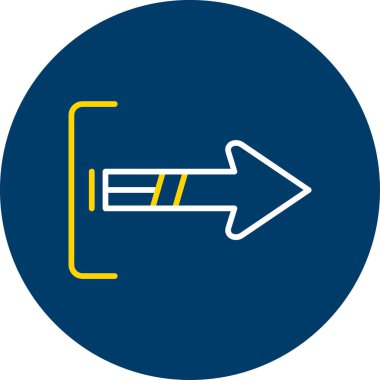 Eğilim biçimi izole edilmiş arkaplanda ok simgesi