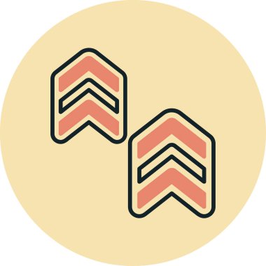 Bir bayrak simgesinin vektör illüstrasyonu