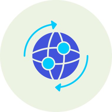 küresel ağ. Basit resimleme