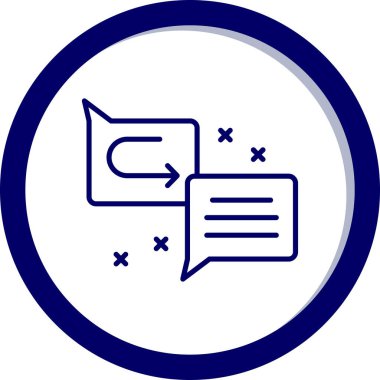 konuşma simgesi vektör illüstrasyonu