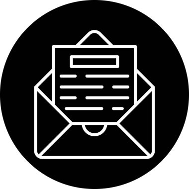 vektör posta simgesi illüstrasyonu