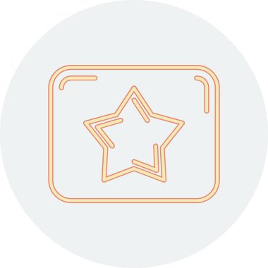 yıldız simgesi, vektör çizimi