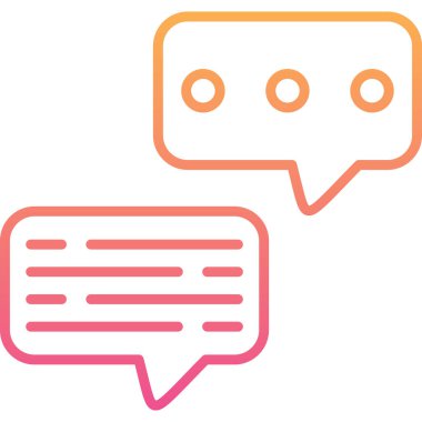 Konuşma baloncukları ikon vektör çizimi