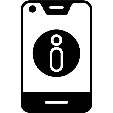 Cep telefonu simgesinin vektör illüstrasyonu