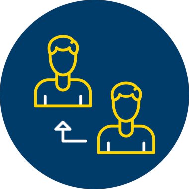 İnsan simgesinin vektör illüstrasyonu