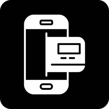 Mobil kutsal kişilerin resmi, vektör çizim