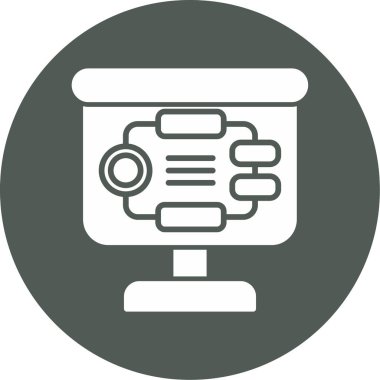 Bilgisayar vektör simgesi modern basit vektör illüstrasyonu