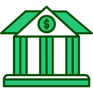 Banka oluşturma vektör simgesi