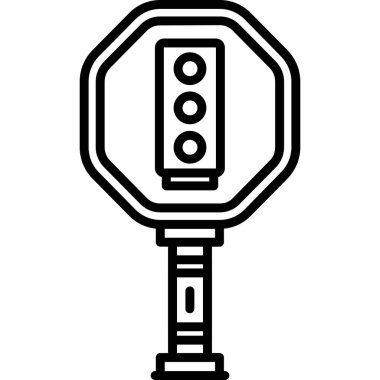 Trafik ışığı simgesi vektör illüstrasyonu