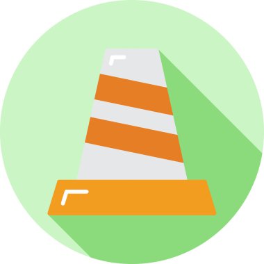 Koni renkli vektör simgesi