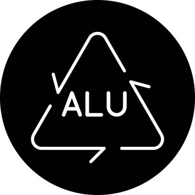 Modern bir yol işaretinin vektör çizimi