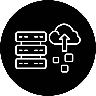 bulut hesaplama vektörü simgesi