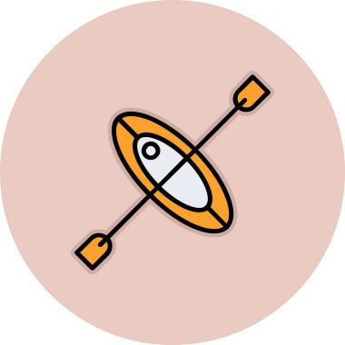 Balık ikonu, vektör illüstrasyonu