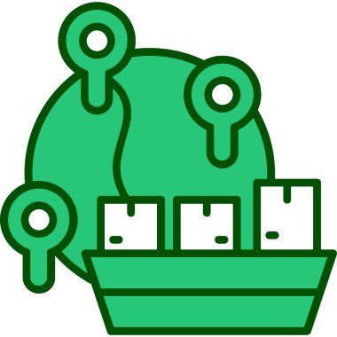 taşıma lojistik simgesini ana hatlarıyla gönderme