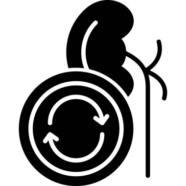 Mide simgesi, vektör illüstrasyonu