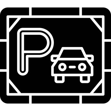 park simgesi modaya uygun şekilde izole edilmiş arkaplan