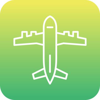 Benzersiz düzlem vektör simgesi