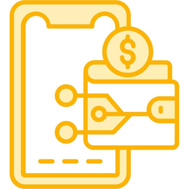 Para için. Web simgesi basit illüstrasyon