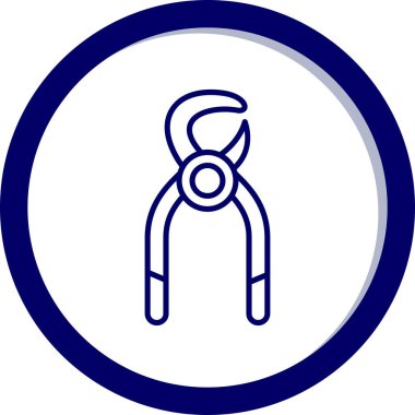 Tıbbi cerrahi vektör simgesi modern ince çizgi