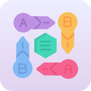 b b modern simgesinin vektör illüstrasyonu