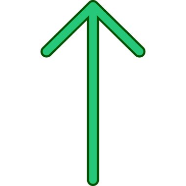 Ok işareti çizimi. vektör simgesi