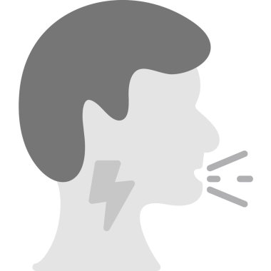 Bir erkek yüz simgesinin vektör illüstrasyonu