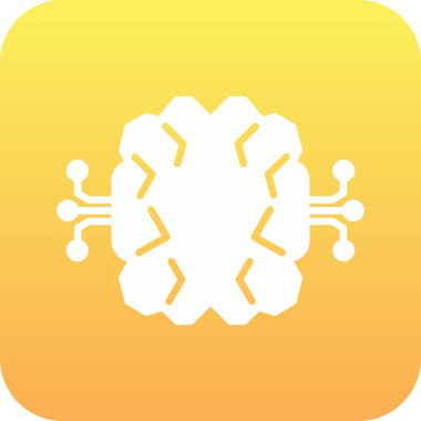 İmplant ağ simgesi, vektör illüstrasyonu