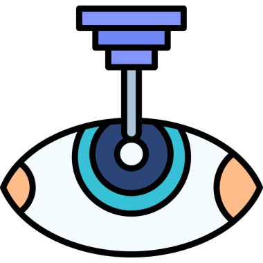 Göz simgesi, vektör çizimi