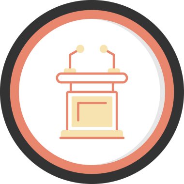 Modern bir simgenin vektör illüstrasyonu