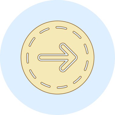 Bozuk para simgesinin vektör illüstrasyonu