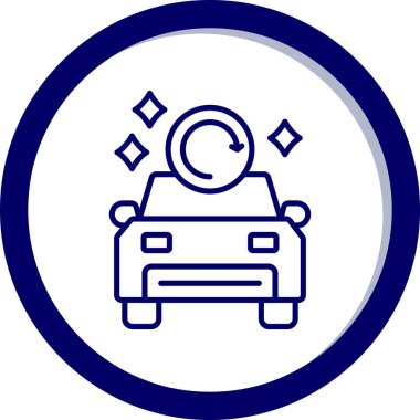 - Araba. Web simgesi basit illüstrasyon