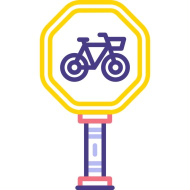 Bisiklet. Web simgesi basit illüstrasyon