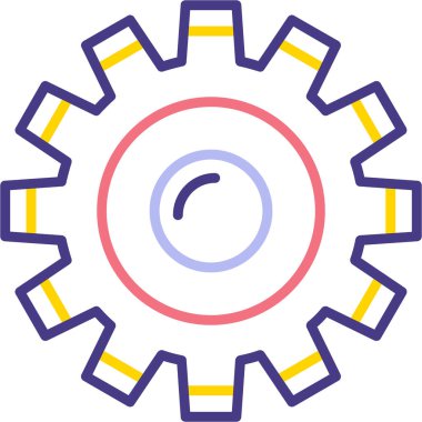 Teçhizat Web simgesi basit illüstrasyon